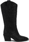Very G Women's Kady Rhinestone Tall Boot - Black VGTB0041