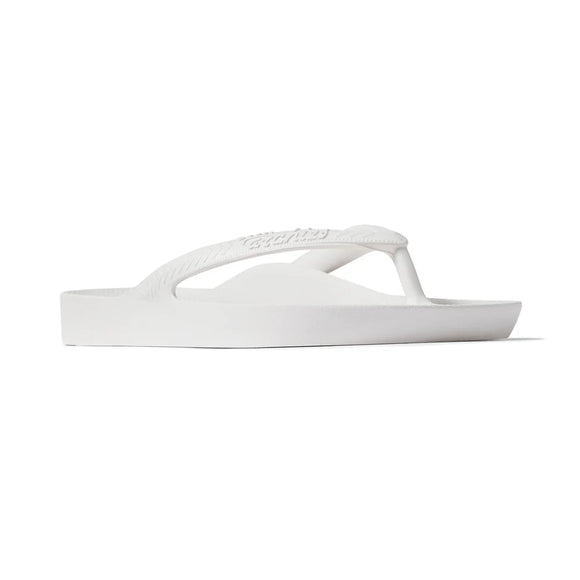 Archie Arch Support Unisex Flip Flops - White WHT-HAS