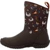 Muck Boot Women's Muckster II Mid Boot - Brown/Chicken Print WM29CK