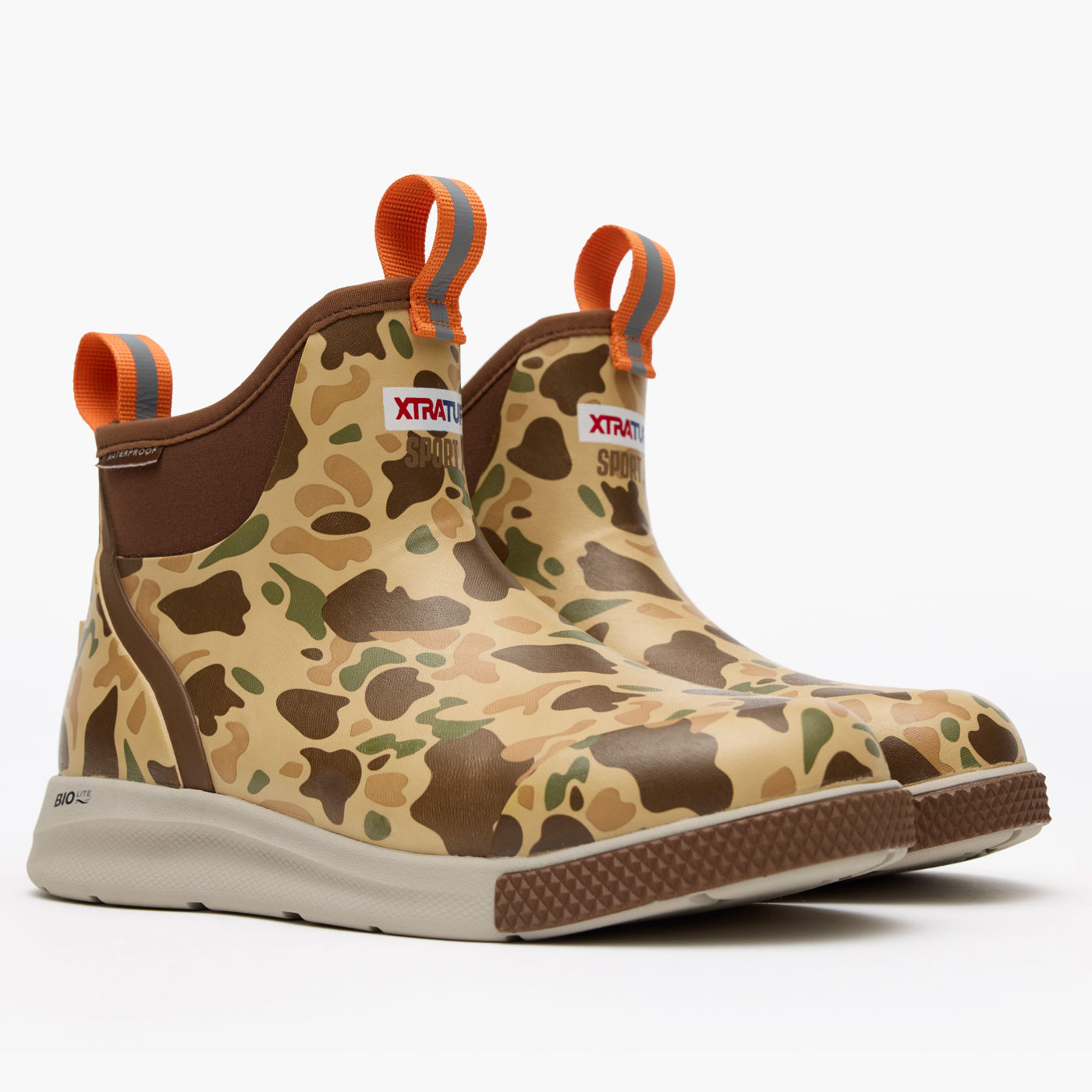 Xtratuf Men's 6" Ankle Deck Boot Sport - Duck Camo XADSMDCM