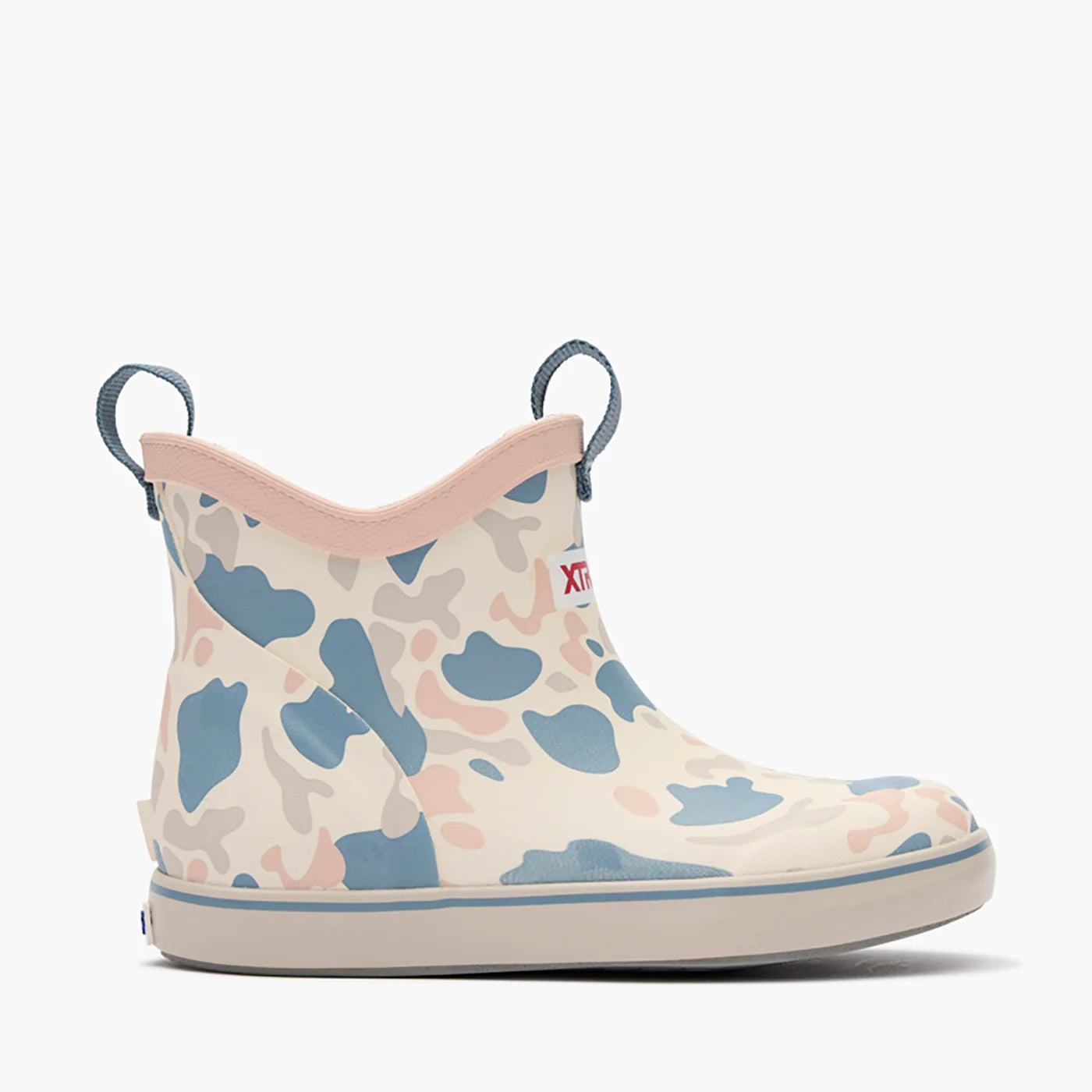 XtraTuf Big Kid's Ankle Deck Boot - Ivory Duck Camo XKABDC30