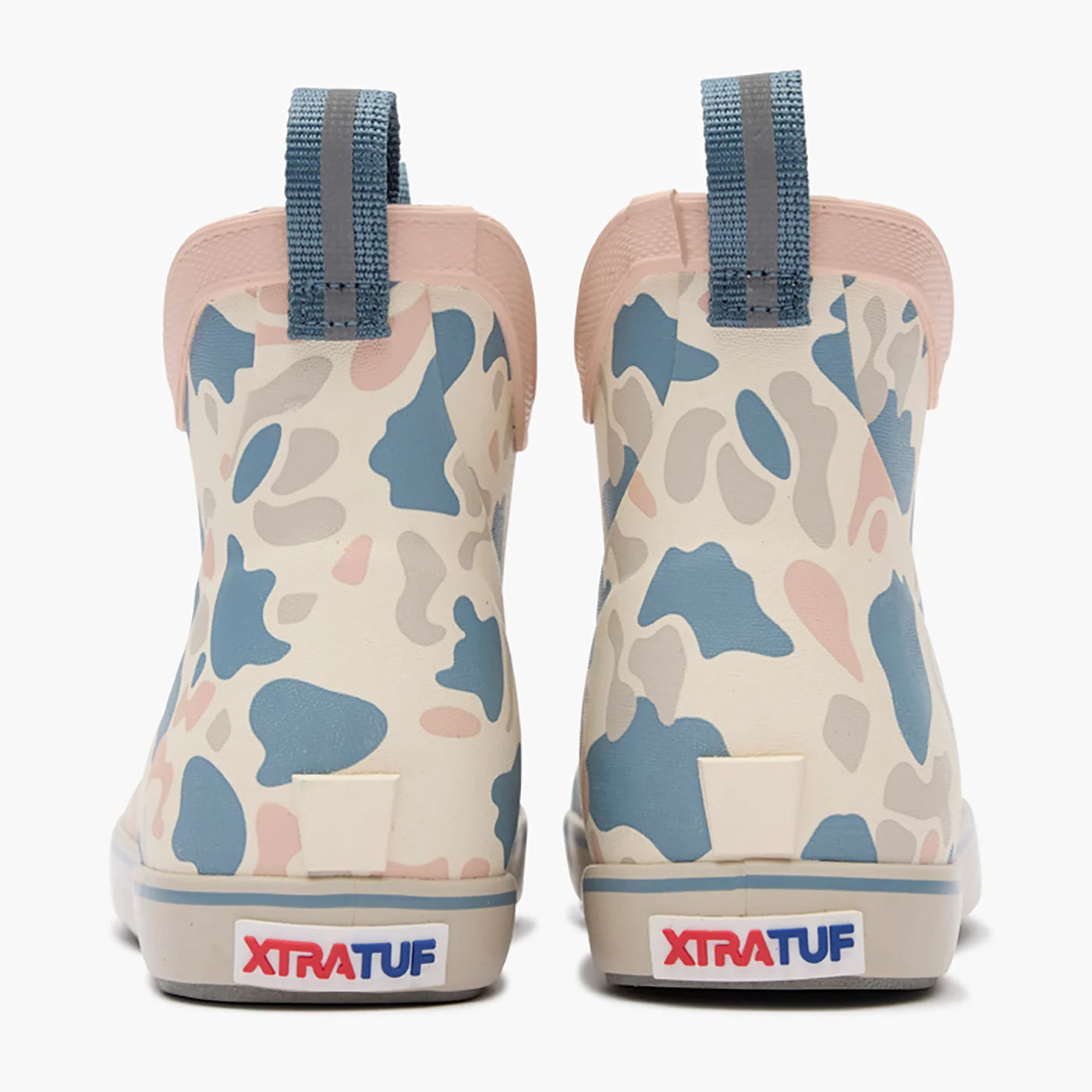 XtraTuf Big Kid's Ankle Deck Boot - Ivory Duck Camo XKABDC30