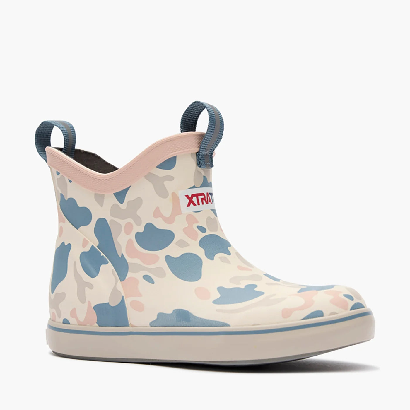 XtraTuf Big Kid's Ankle Deck Boot - Ivory Duck Camo XKABDC30