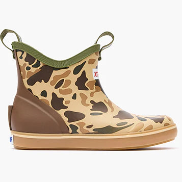XtraTuf Big Kid's Ankle Deck Boot - Duck Camo XKABDCMY