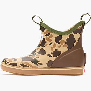 XtraTuf Big Kid's Ankle Deck Boot - Duck Camo XKABDCMY