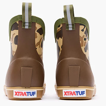 XtraTuf Big Kid's Ankle Deck Boot - Duck Camo XKABDCMY