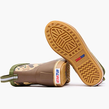 XtraTuf Big Kid's Ankle Deck Boot - Duck Camo XKABDCMY
