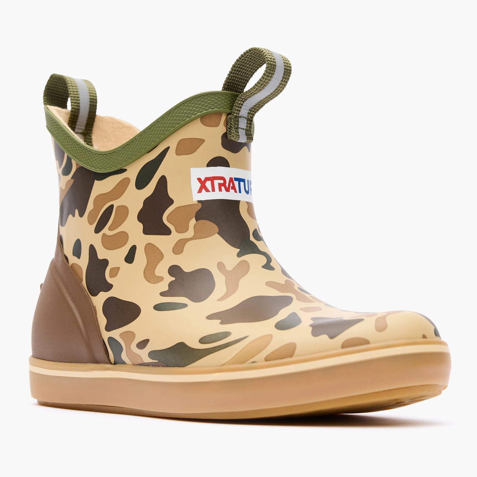 XtraTuf Big Kid's Ankle Deck Boot - Duck Camo XKABDCMY