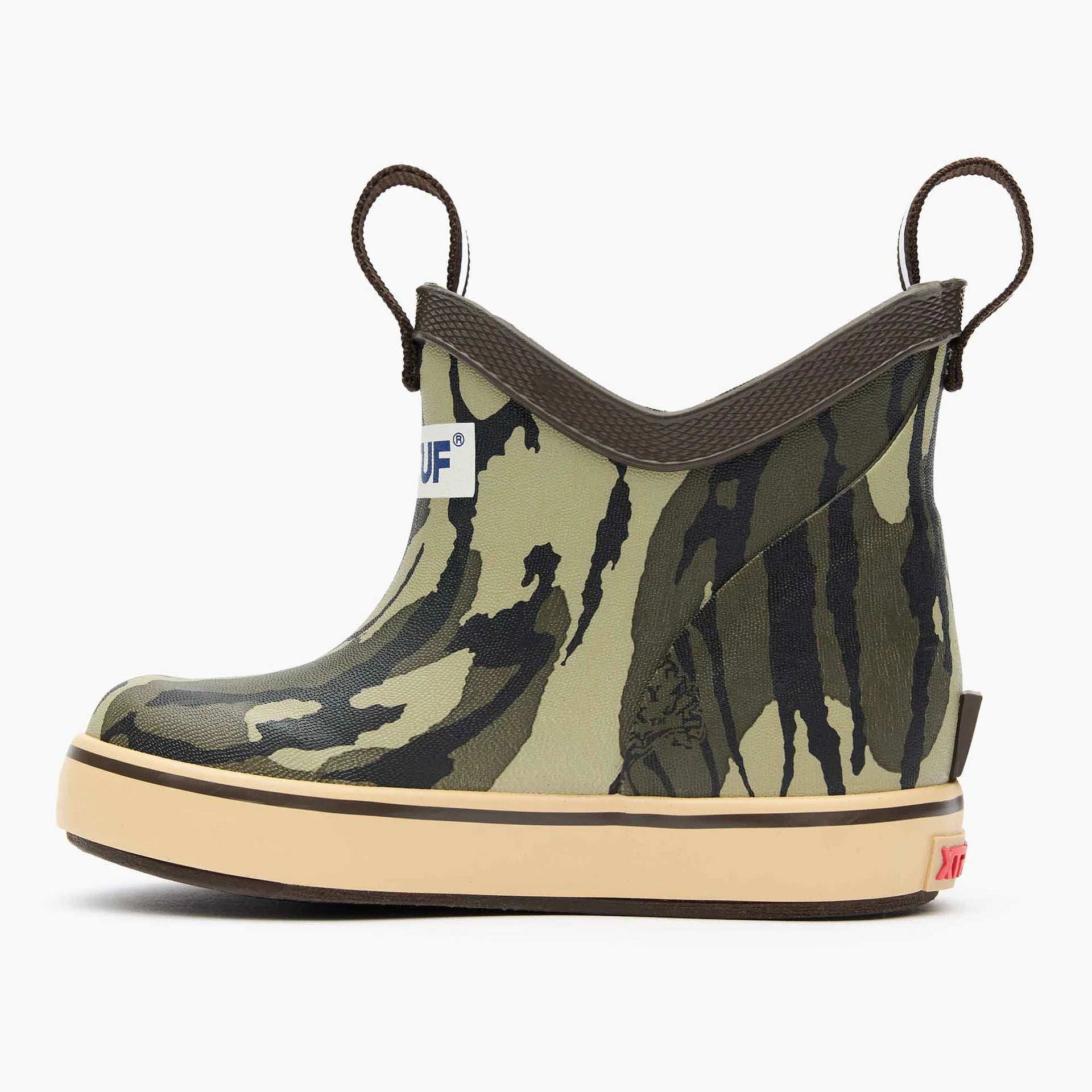 XtraTuf Big Kid's Ankle Deck Boot - Mossy Oak XKABMOB