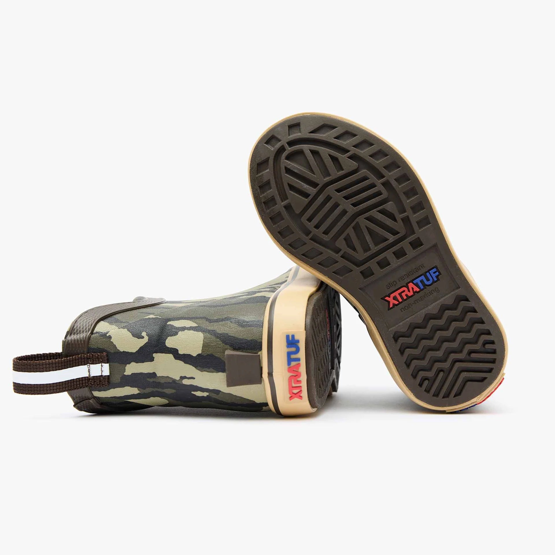 XtraTuf Big Kid's Ankle Deck Boot - Mossy Oak XKABMOB