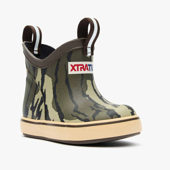XtraTuf Big Kid's Ankle Deck Boot - Mossy Oak XKABMOB