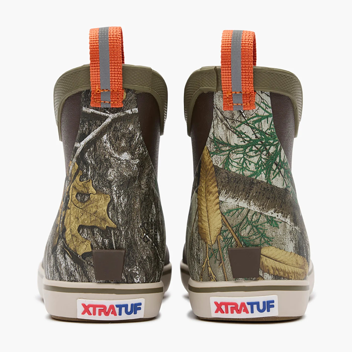 XtraTuf Big Kid's Ankle Deck Boot - Dark Brown/Realtree Edge XKABRT90