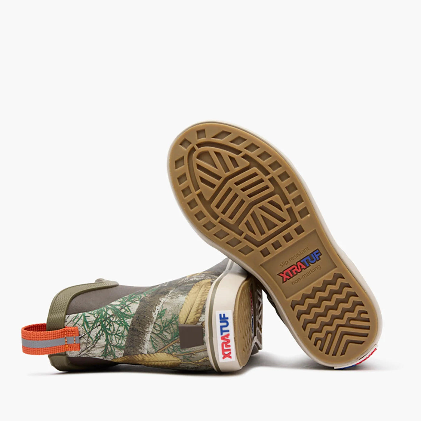 XtraTuf Big Kid's Ankle Deck Boot - Dark Brown/Realtree Edge XKABRT90