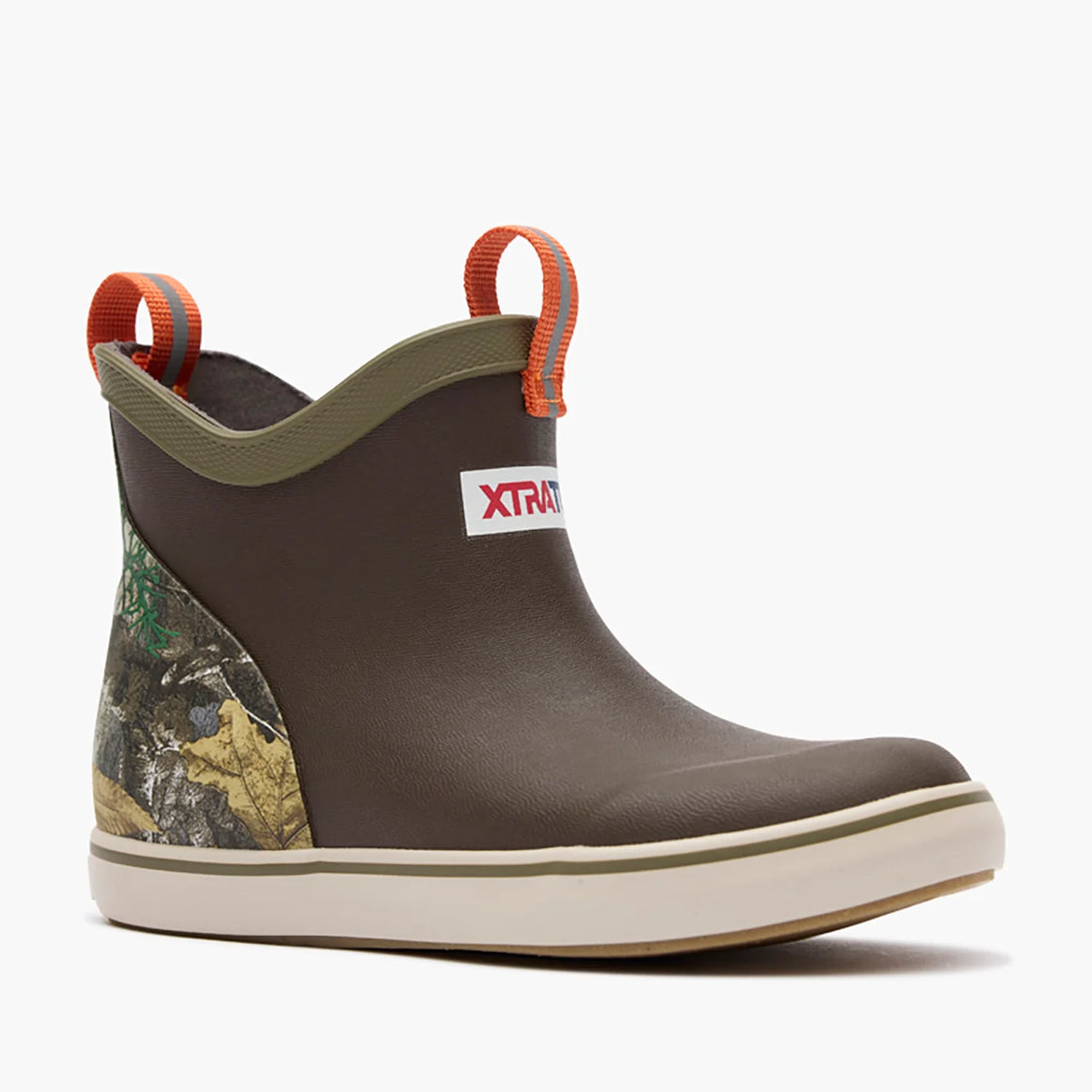 XtraTuf Big Kid's Ankle Deck Boot - Dark Brown/Realtree Edge XKABRT90