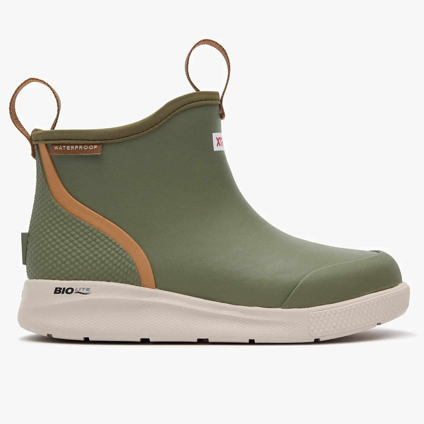 XtraTuf Big Kid's Ankle Deck Sport Boot - Olive XKADS300