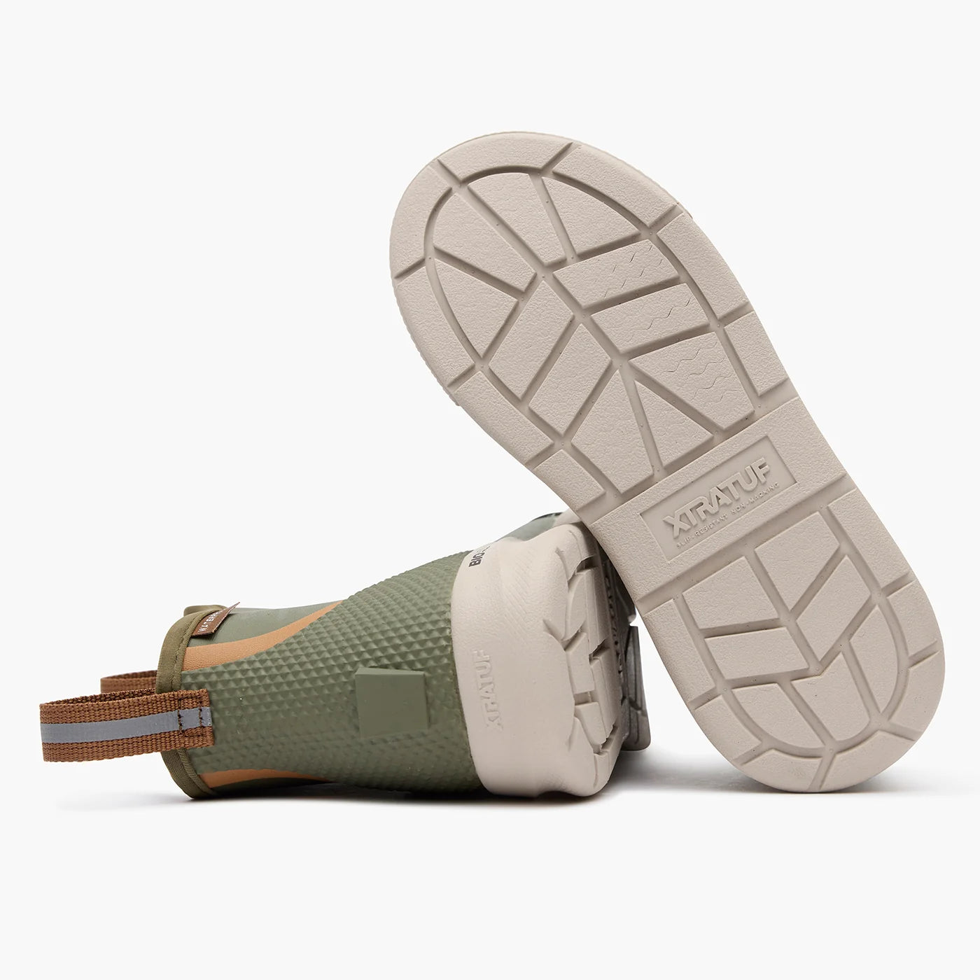 XtraTuf Big Kid's Ankle Deck Sport Boot - Olive XKADS300