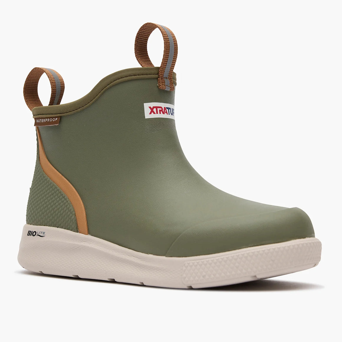 XtraTuf Big Kid's Ankle Deck Sport Boot - Olive XKADS300