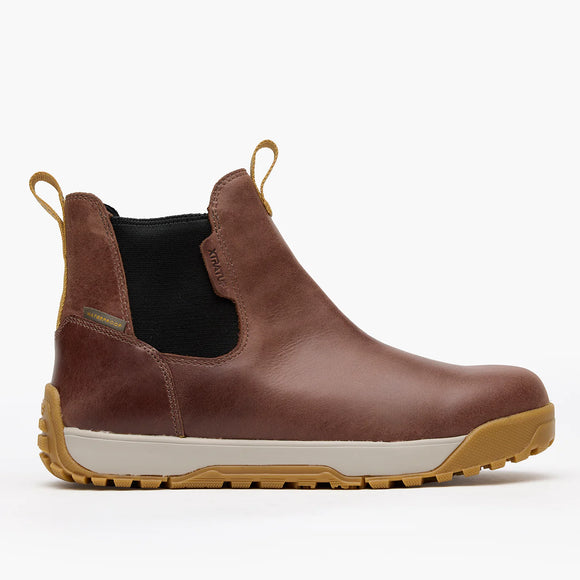 XtraTuf Men's Waterproof Leather Ankle Deck Boot - Earth Brown XMABL900