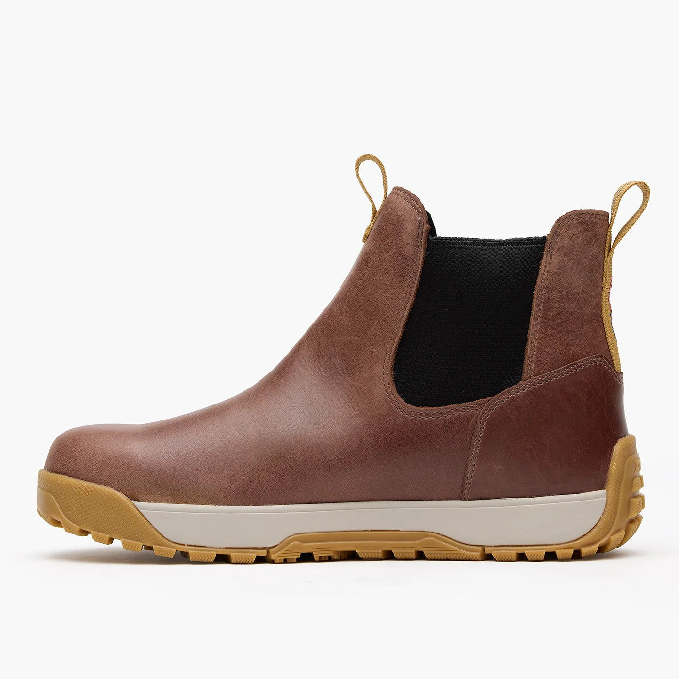 XtraTuf Men's Waterproof Leather Ankle Deck Boot - Earth Brown XMABL900