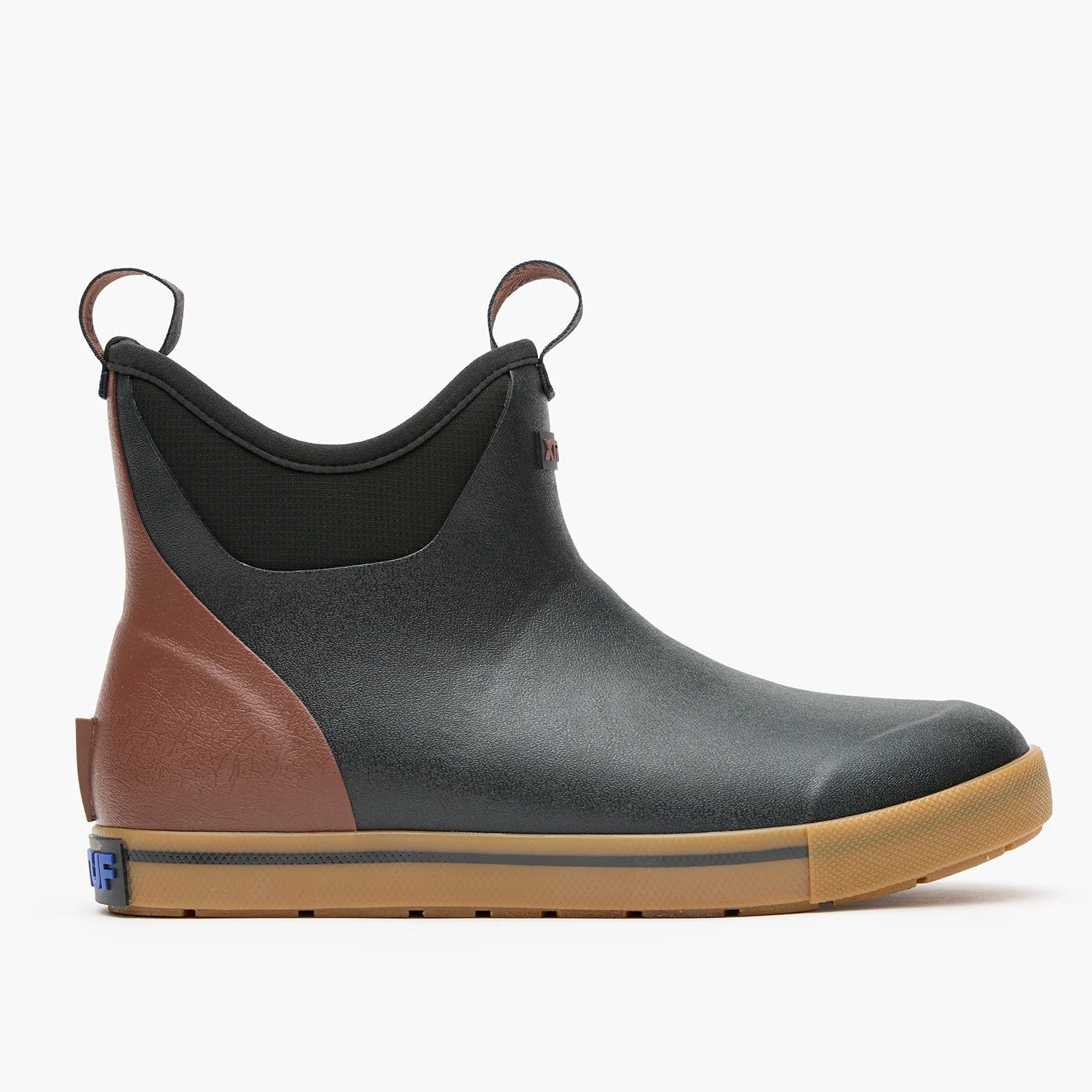 XtraTuf Men's 6" Camp Fleece-Lined Ankle Deck Boot - Black XMADBC00