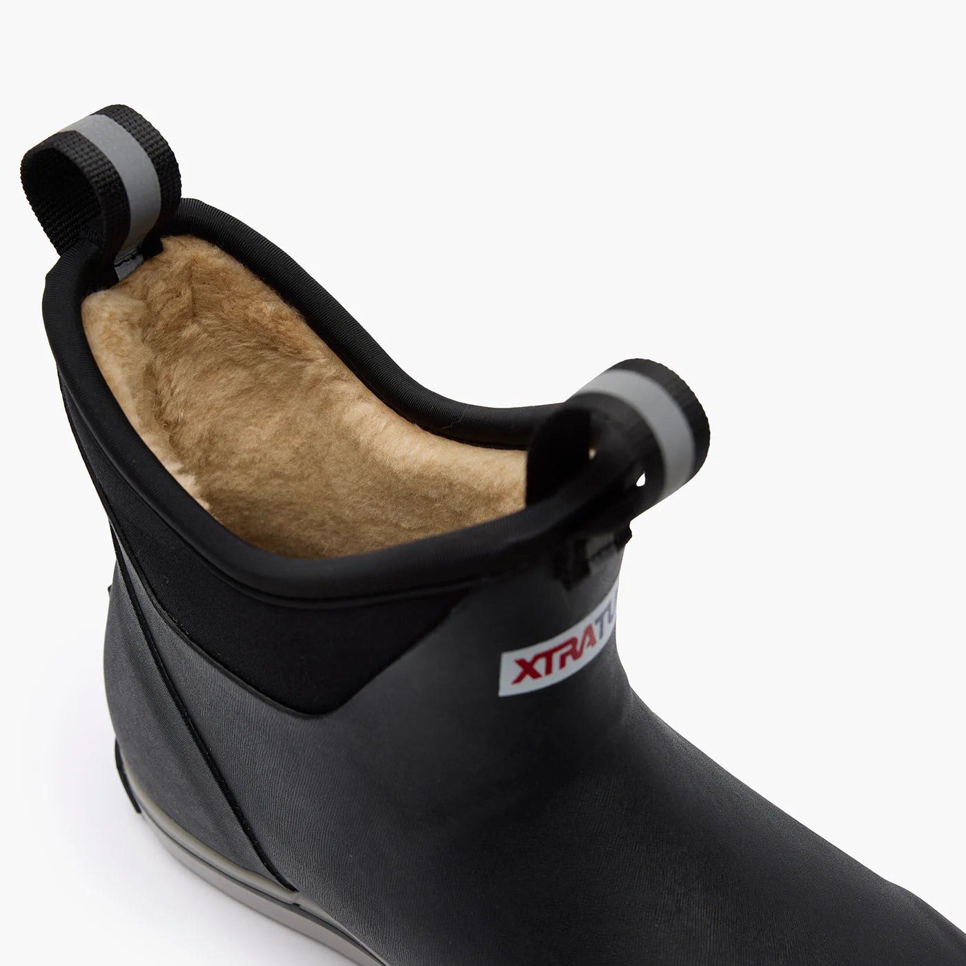 XtraTuf Women's 6" Fleece Lined Ankle Deck Boot - Black XWAB000T