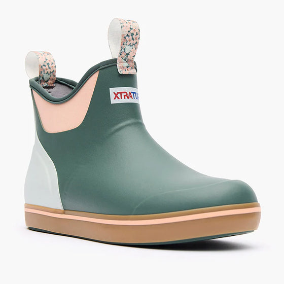 XtraTuf Women's 6" Ankle Deck Boot - Garden Green XWAB308