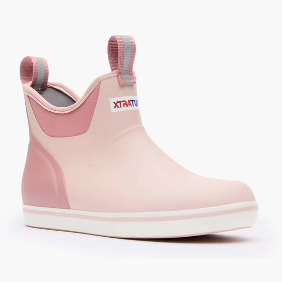XtraTuf Women's 6" Ankle Deck Boot - Blush Pink XWAB602