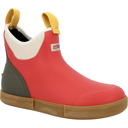 XtraTuf Women's 6" Vintage Ankle Deck Boot - Coral XWABV401