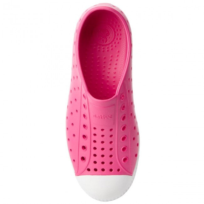 Native Junior's Jefferson Sneaker - Hollywood Pink/Shell White 12100100-5626 - ShoeShackOnline