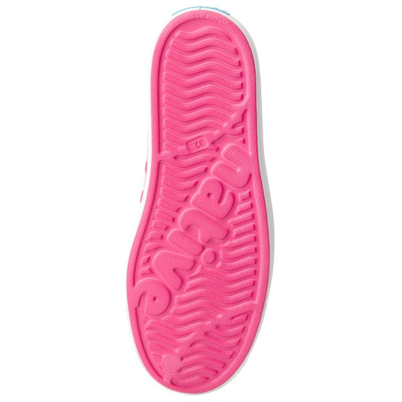 Native Junior's Jefferson Sneaker - Hollywood Pink/Shell White 12100100-5626 - ShoeShackOnline