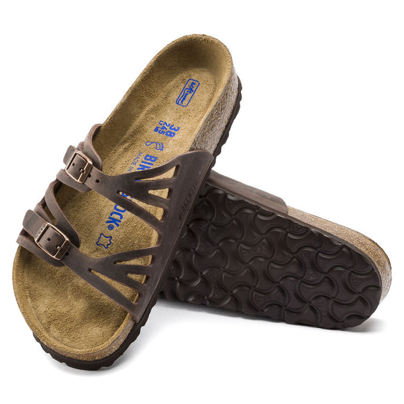 Birkenstock Women's Granada Soft Footbed - Habana | Oiled Leather 092651