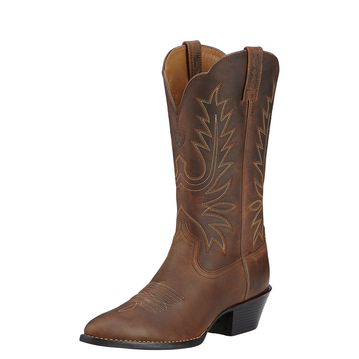 Ariat Women's 11" Heritage Western Boots - Distressed Brown 10001021 - ShoeShackOnline