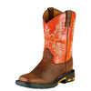 Ariat Kid's 8" Workhog Western Boots - Dark Earth 10007837 - ShoeShackOnline