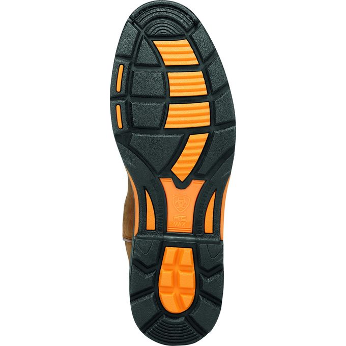 Ariat Men"s 10" WorkHog Pull-On H20 WP Work Boots - Aged Bark/Army Green 10008633 - ShoeShackOnline