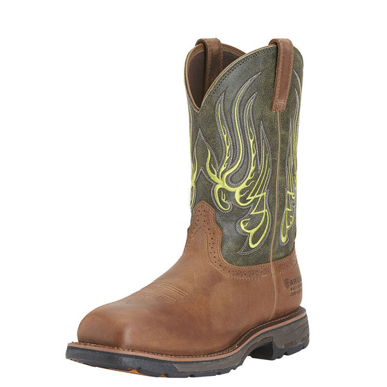 Ariat Men's 11" Workhog Mesteno Waterproof Composite Toe Work Boot - Rust 10015400