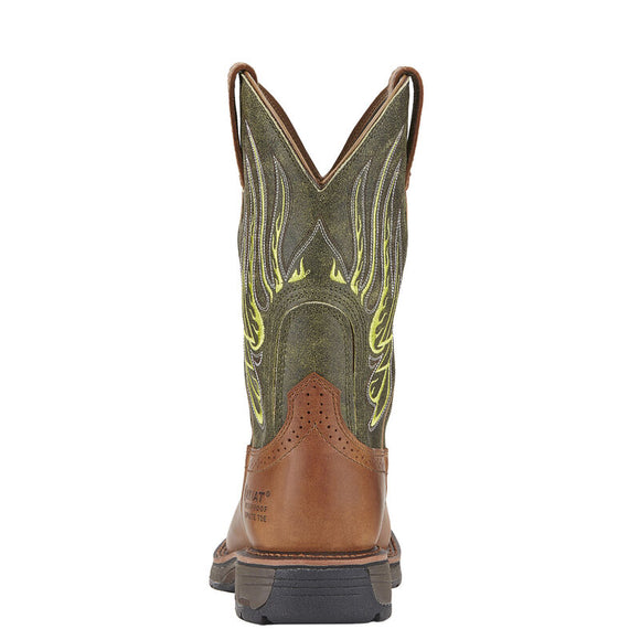Ariat Men's 11" Workhog Mesteno Waterproof Composite Toe Work Boot - Rust 10015400