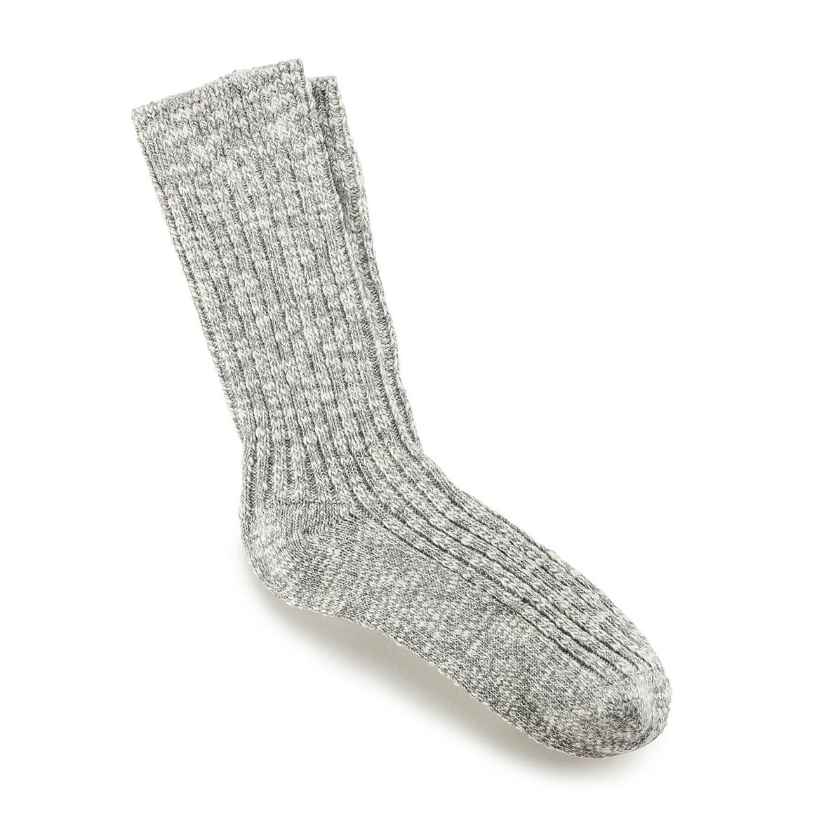 Birkenstock Women's Fashion Slub Socks - Gray White 1002436 - ShoeShackOnline