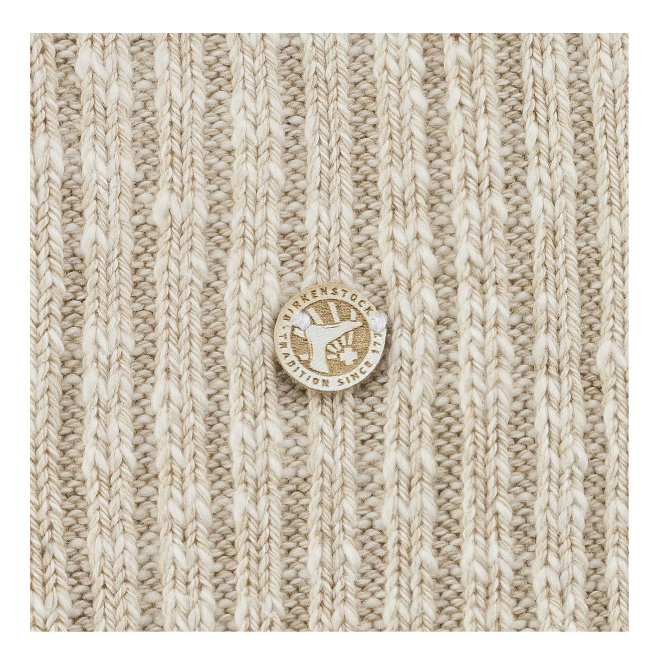 Birkenstock Women's Fashion Slub Sock - Beige White 1002437 - ShoeShackOnline