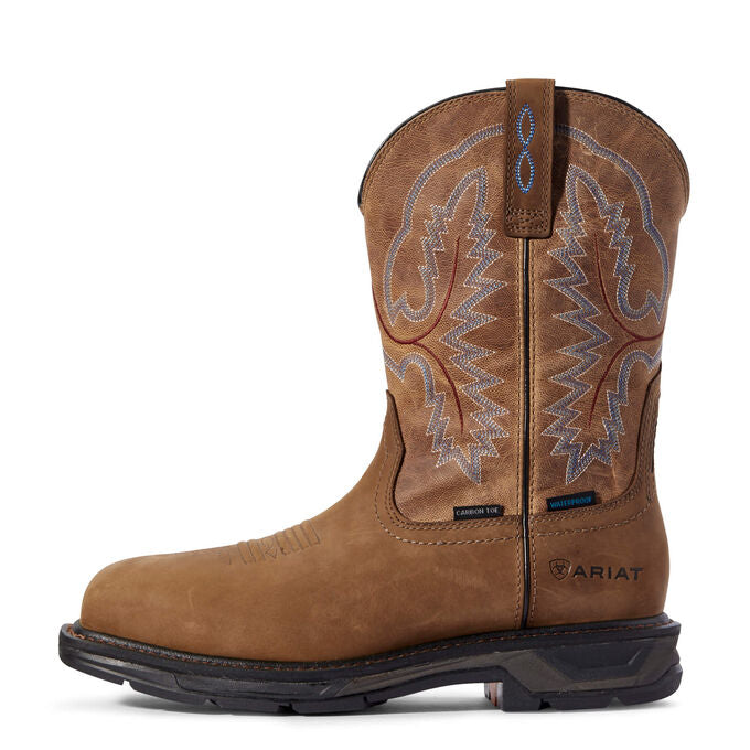 Ariat Men's 11" Workhog XT Waterproof Carbon Toe Work Boot - Brown 10031483 - ShoeShackOnline