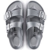 Birkenstock Women's Arizona EVA Sandal Metallic Sliver - 1003491 - ShoeShackOnline