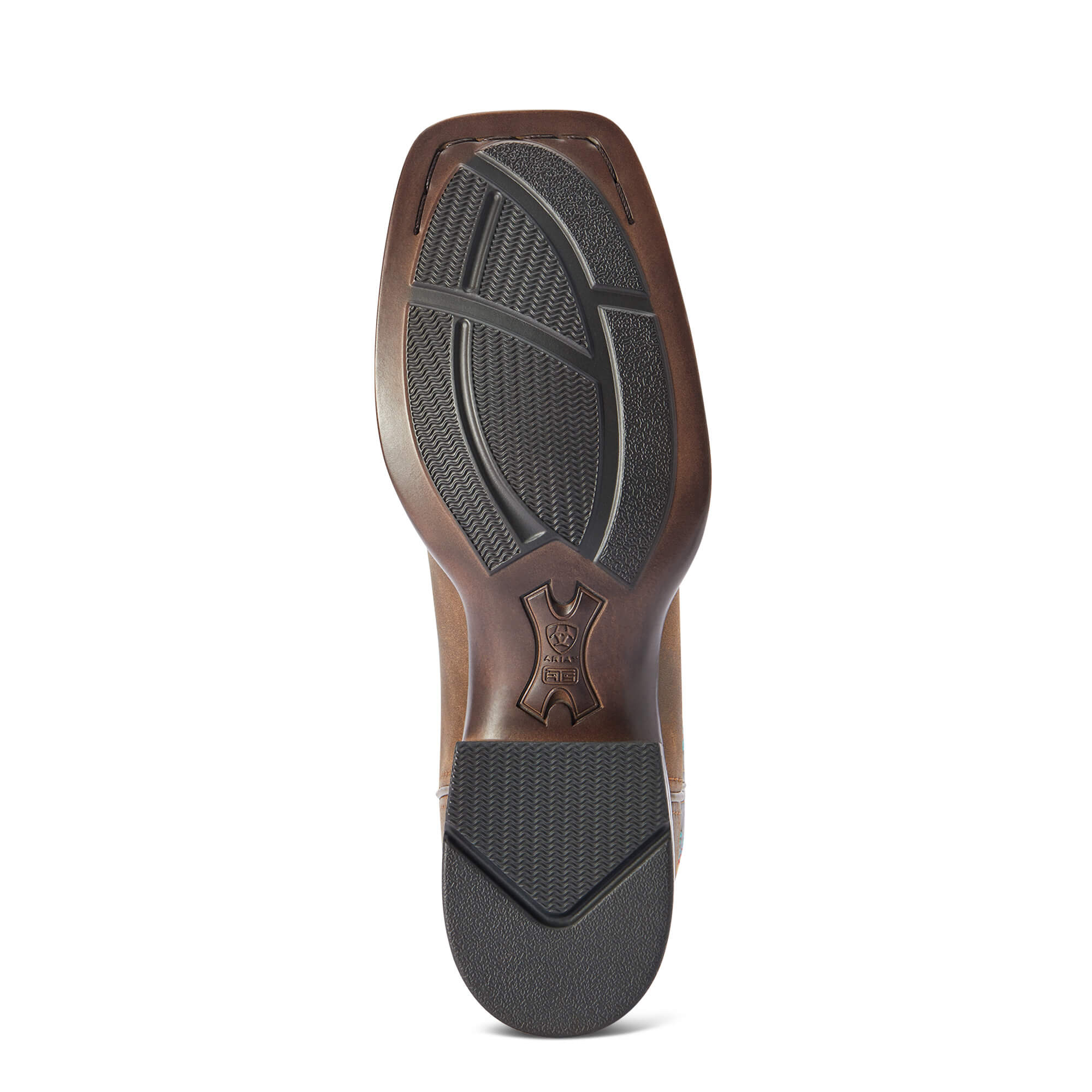 Ariat Women's 11" Odessa StretchFit Western Boot - Fateful Brown/Burnished Pewter 10042386