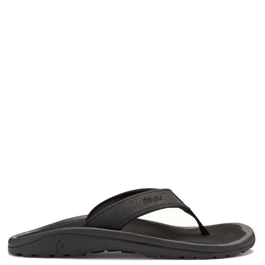 Olukai Men's 'Ohana Sandal - Black/Black 10110-4040 - ShoeShackOnline