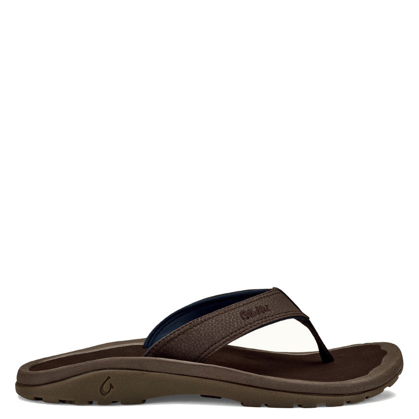 Olukai Men's 'Ohana Sandal - Dark Wood/Dark Wood 10110-6363 - ShoeShackOnline