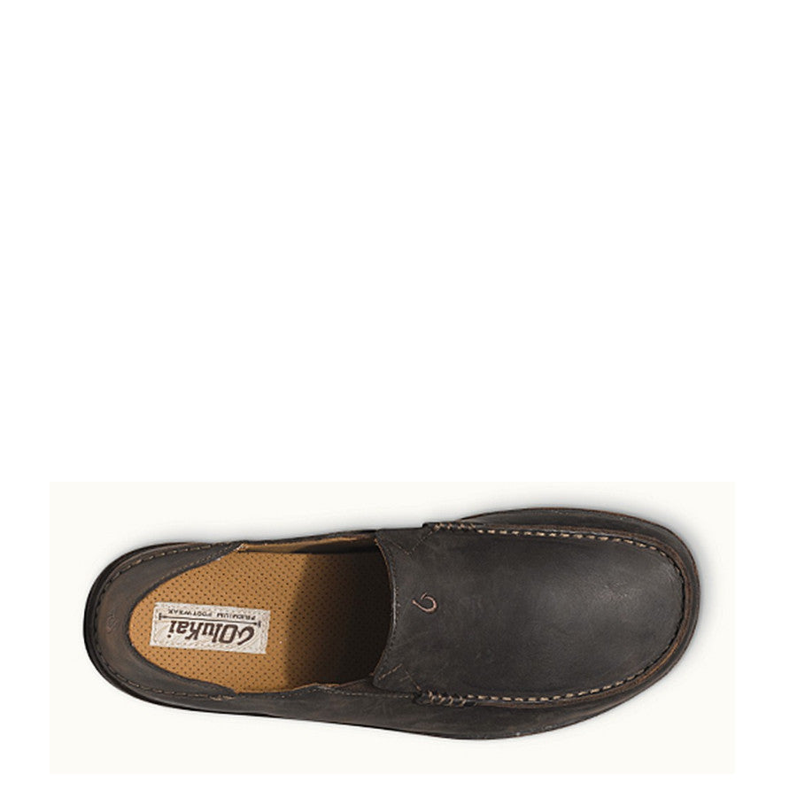 Olukai Men's Moloa Slip On - Dark Wood/Dark Java 10128-6348 - ShoeShackOnline