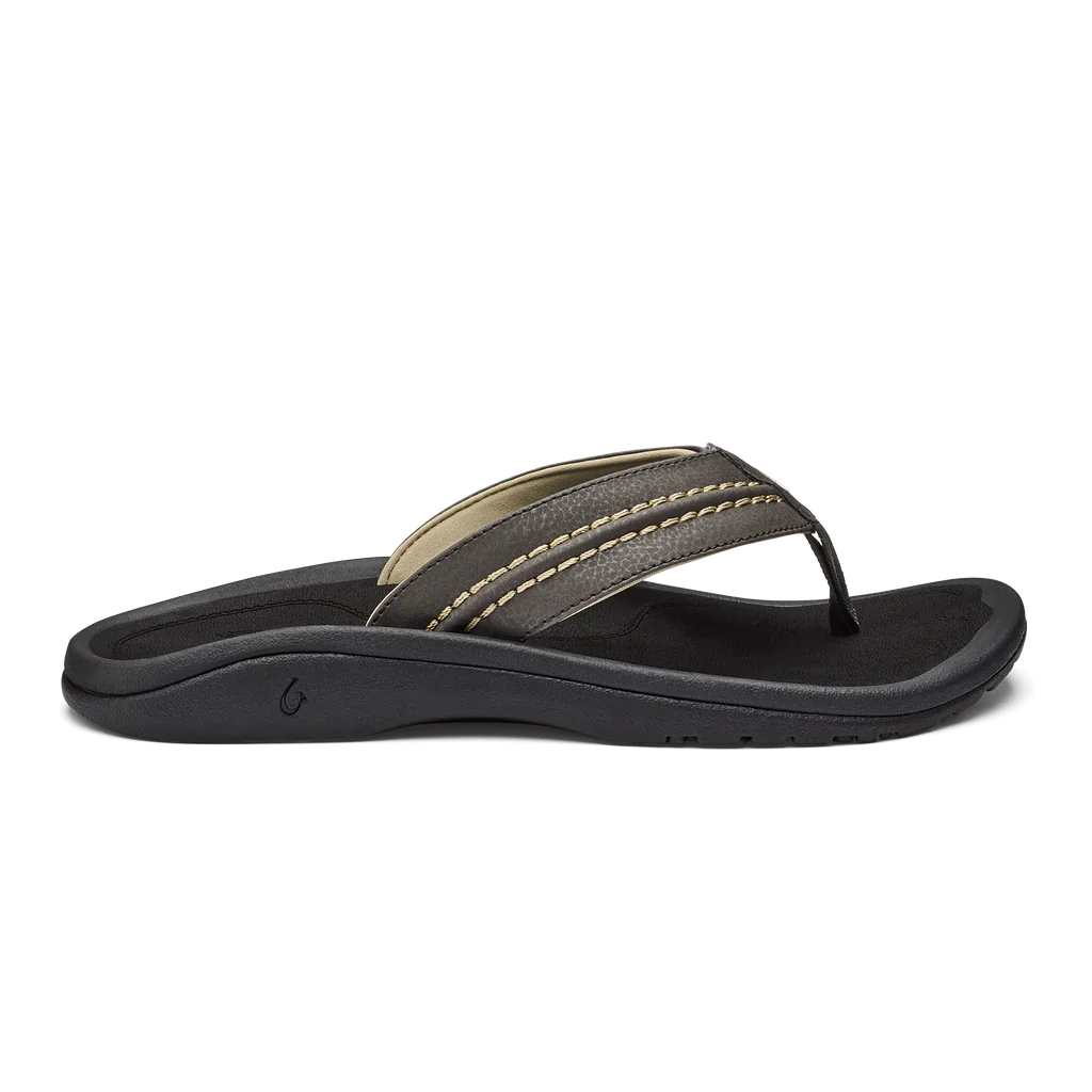 Olukai Men's Hokua Flip Flop - Kona/Onyx 10161-28OX