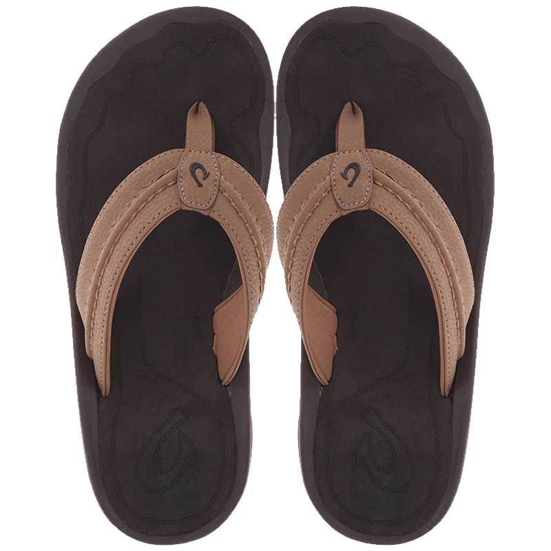 Olukai Men's Hokua Flip Flop - Tan/Tan 10161-3434