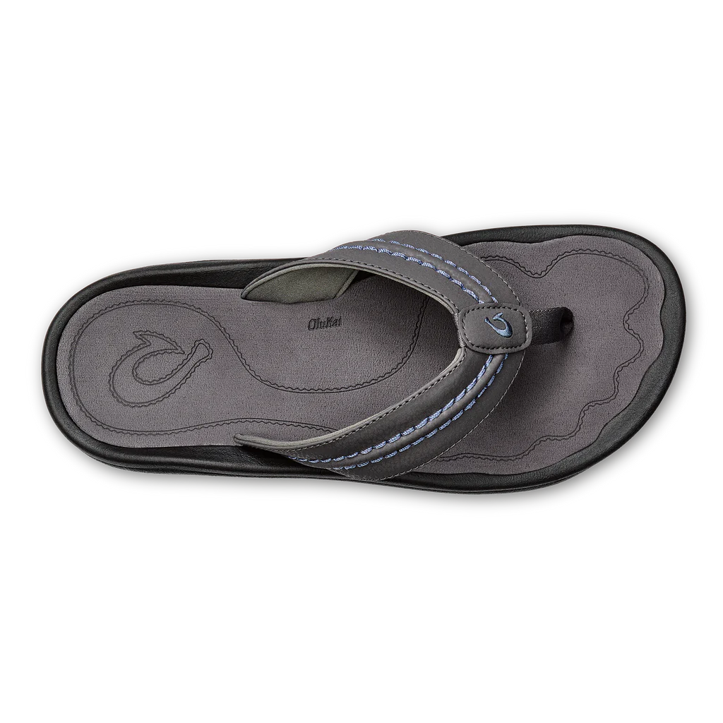 Olukai Men's Hokua Flip Flop - Pavement/Pavement 10161-PVPV
