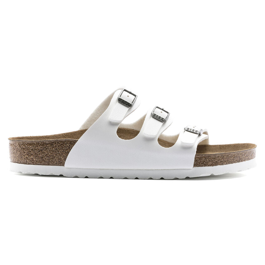 Birkenstock Women's Florida Birko-Flor Regular Footbed - White 1016765