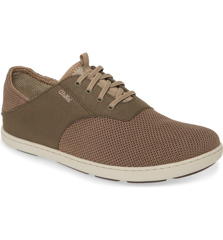 Olukai Men's Nohea Moku Mesh Lace Up Shoe - Mustang/Husk 10283-136Z