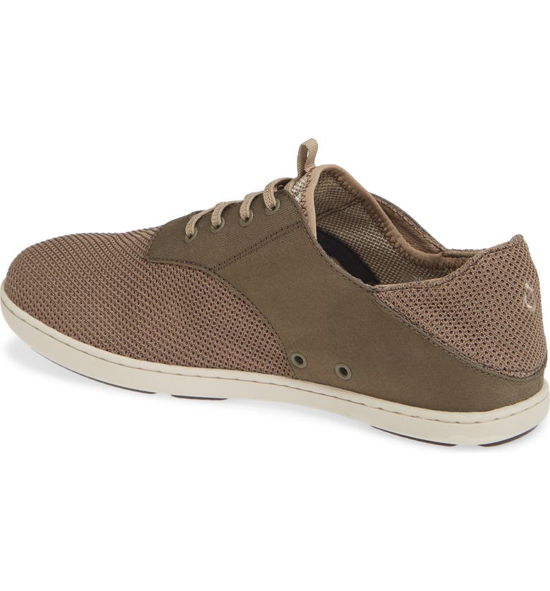 Olukai Men's Nohea Moku Mesh Lace Up Shoe - Mustang/Husk 10283-136Z